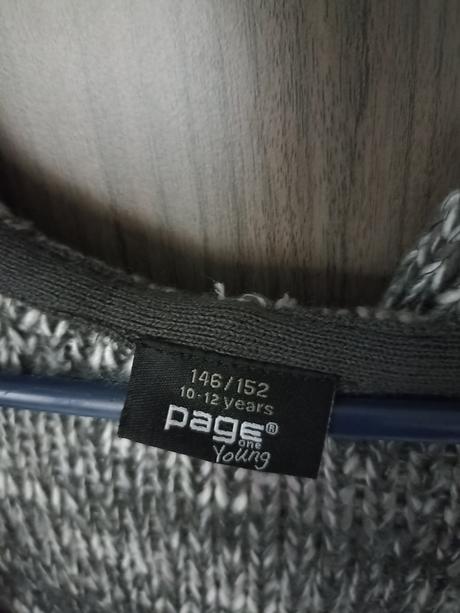 Predĺžený sveter s kapucňou, 146/152, takko,152