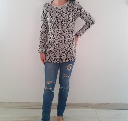 Dámsky predĺžený svetrík, s