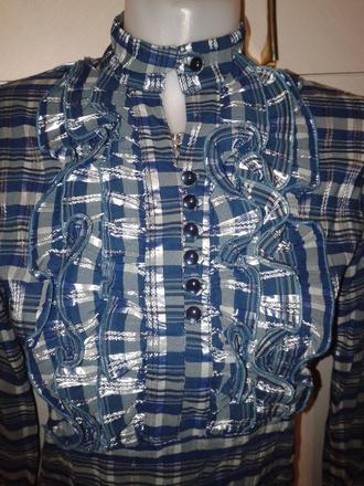 Elastická tyrkysová blúzka veľ. s, s