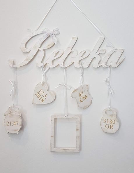 Meno na zavesenie s údajmi a fotorámikom, 