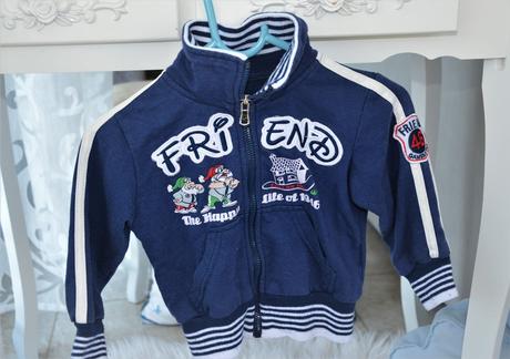 Mikina s nápisom na krku-80/86, 80