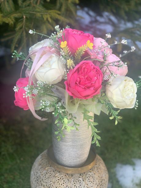 Mydlova kytica z mydloveho papiera, 