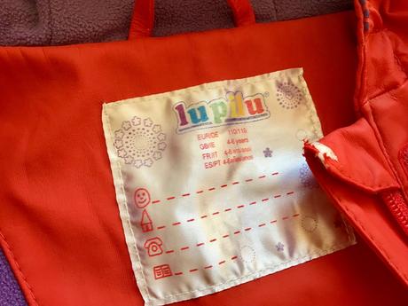 Nepremokavá ptechodna vetrovečka 110/116, lupilu,116