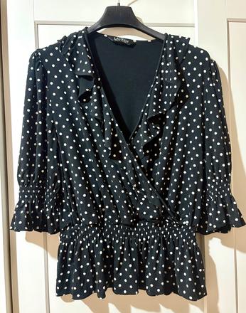 Ralph lauren bodkovaná blúzka l/xl, ralph lauren,xl