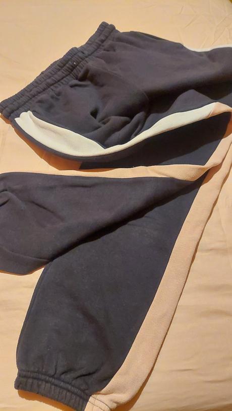 Teplaky tmave, h&m,158