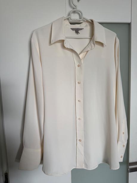 Elegantná smotanová blúzka, h&m,l