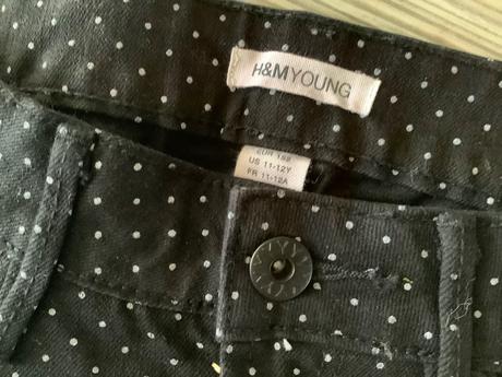 Krasna bodkovana sukna, h&m,xs