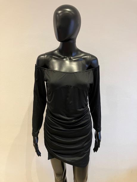 Dámske čierne elegantné šaty (m), m