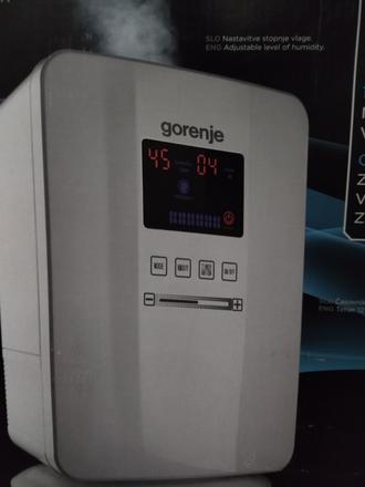 Zvlhčovač s ionozátorom, gorenje