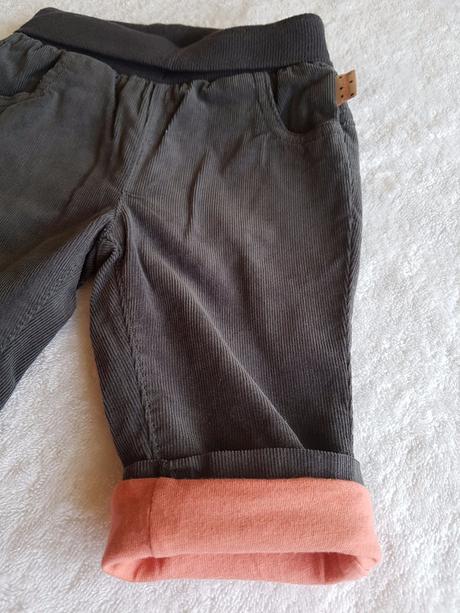 Podsite kordove nohavice, c&a,68