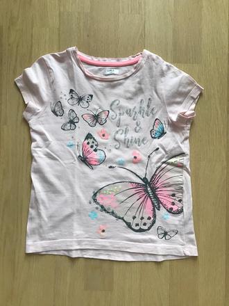 Letné tričko s motýlikmi, 128