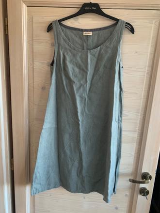 Ľanové šaty fajnlen ako simply grey s, s