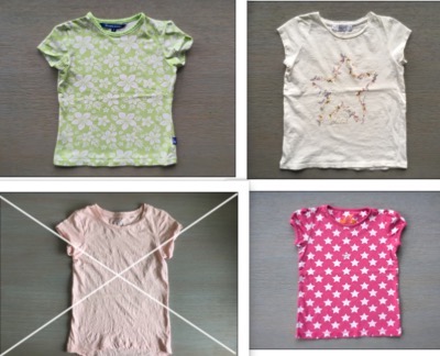 Tričká 3ks, mango,122