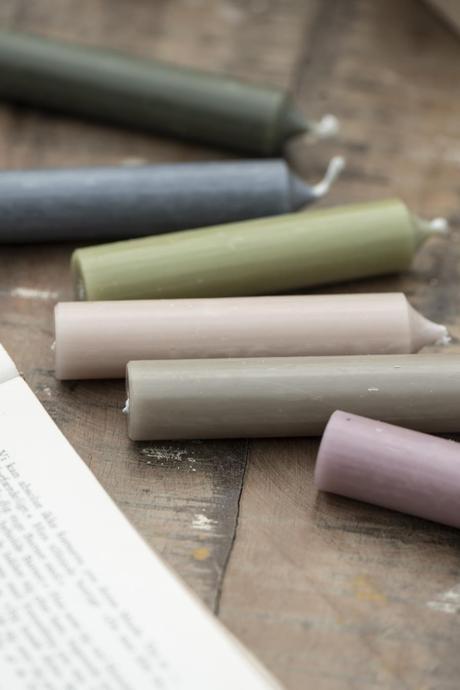 Sviečky svetlo zelené - 4 ks ( sada ), 