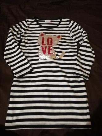 Šatky/tunika s mačičkou, 116