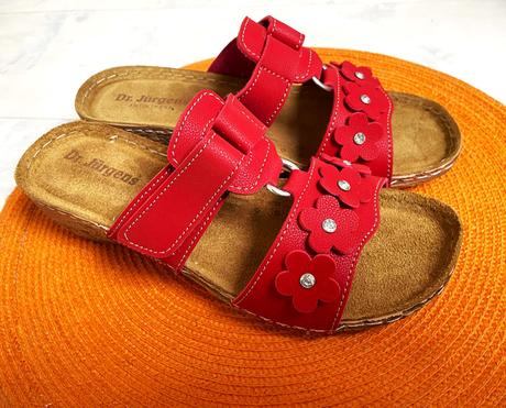 Pohodlné šlapky na klinovom podpätku, 38