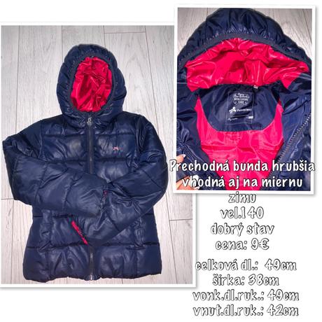 Hrubšia prechodná bunda, c&a,140