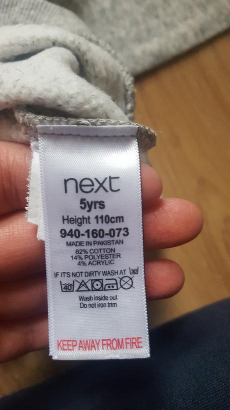 Sivá mikina next č.110, next,110
