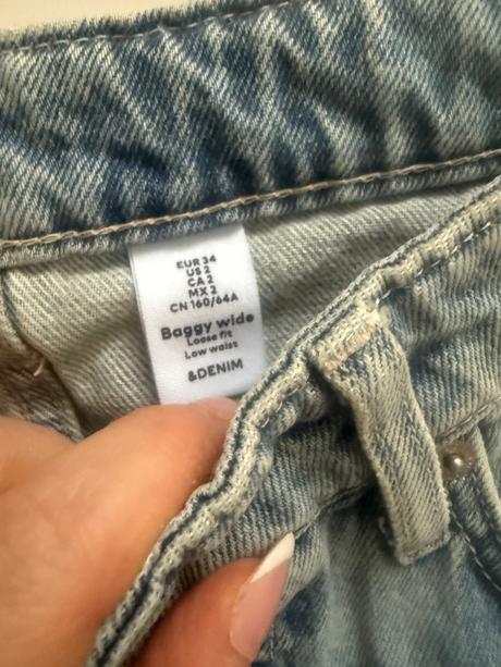 H&m baggy rifle xs, h&m,xs