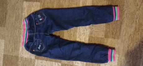 Dievčenské oteplene nohavice, 128