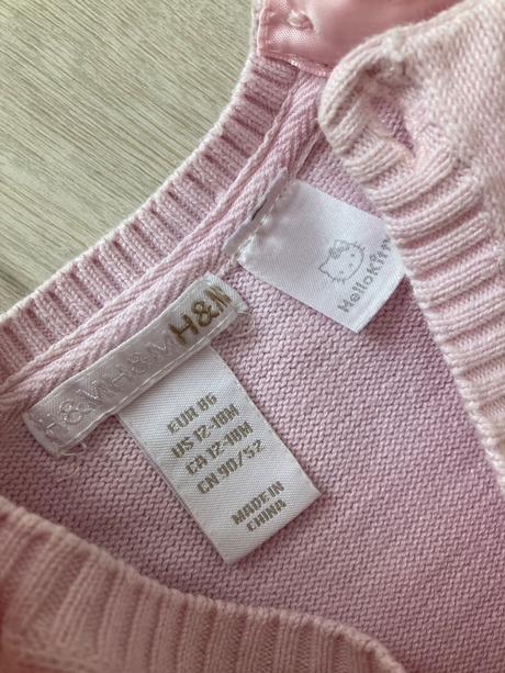 Pletené tričko hello kitty, h&m,86
