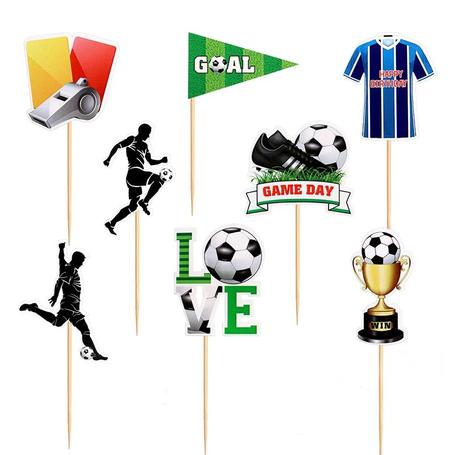 Tortový zápich futbal love (8ks) - skladom,