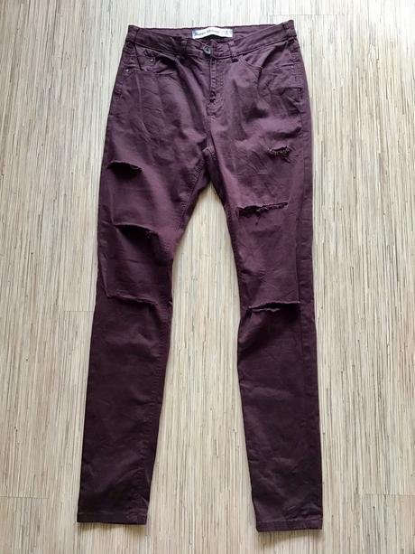 Nohavice skinny s dranym efektom /4n, new look,38 / 40