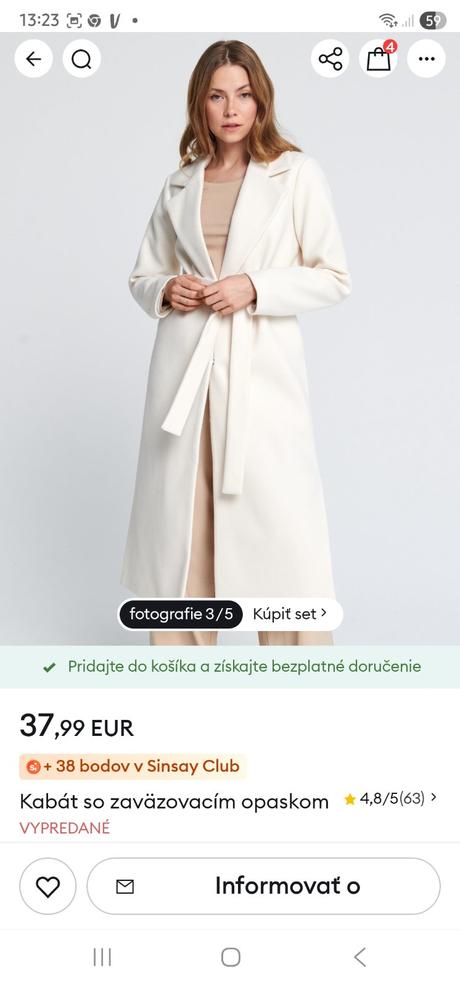 Kabat sinsay xl, sinsay,xl