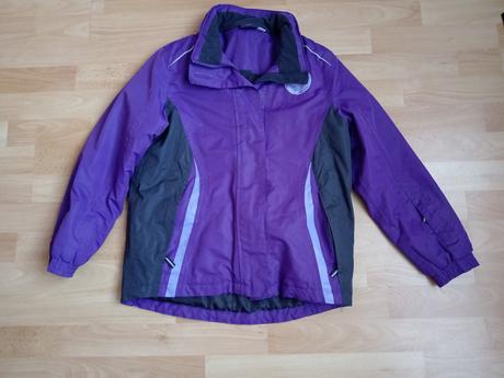 Vetrovka s kožušinkou na kapucni, crivit,146