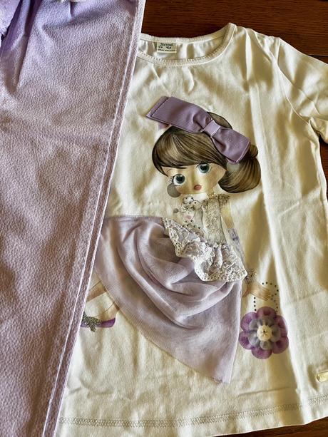 Tričko s dievčatkom s 3d sukničkou 122/128, mayoral,122