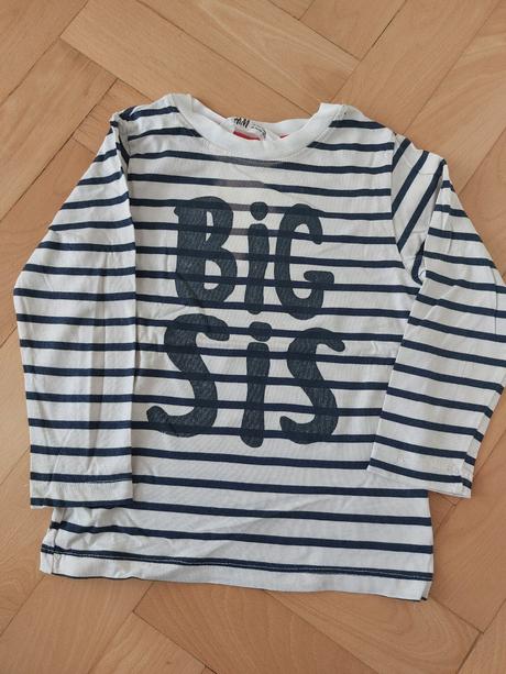 Big sis a little sis tricka pre sestry, h&m,98