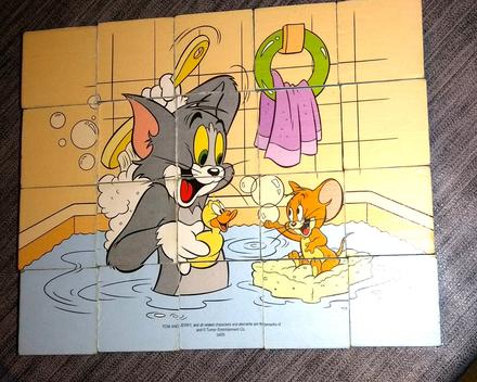 20 ks drevené obrázkové kocky,