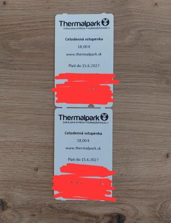 2x celodenná vstupenka na termálne kúpalisko v dun, 