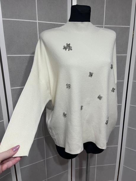 Dámsky sveter s kamienkami, l / m