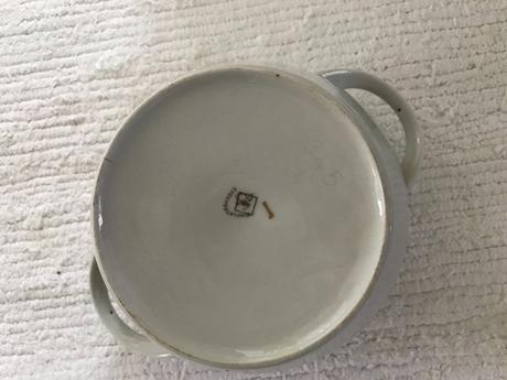 Polievková porcelánová misa - retro,