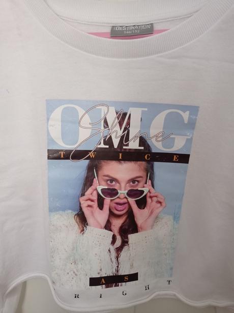 Krasna mikina crop top super stav 146/152, 146