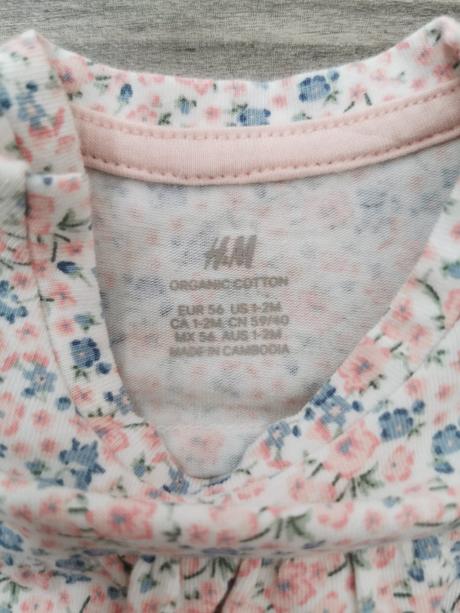 Kvetované šaty s body h&m, h&m,56