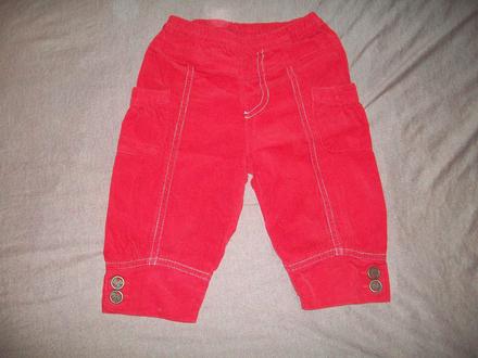 Mencestrove jesenne 3/4 nohavice cervene, terranova,86