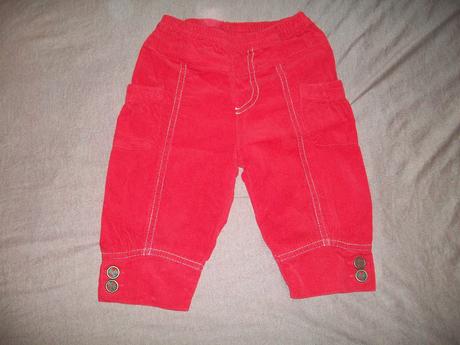 Mencestrove jesenne 3/4 nohavice cervene, terranova,86