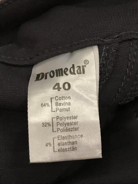 Čierne elegantné legínové nohavice, dromedar,40