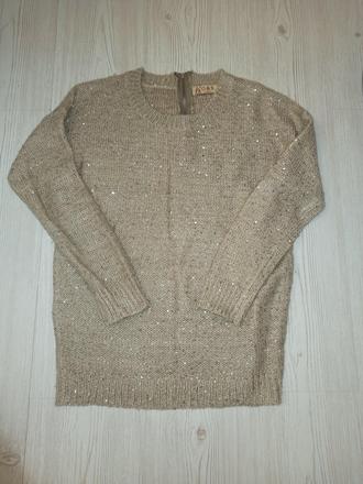 Sveter zlaté trblietky, m