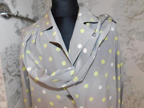 Reine seide bodkovana hodvabna bluzka, 42