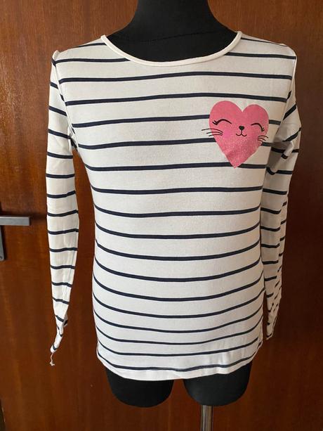Tričko so srdiečkom, h&m,122
