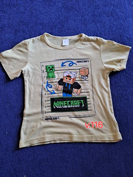Tričká  minecraft, iron man,transformers, 110