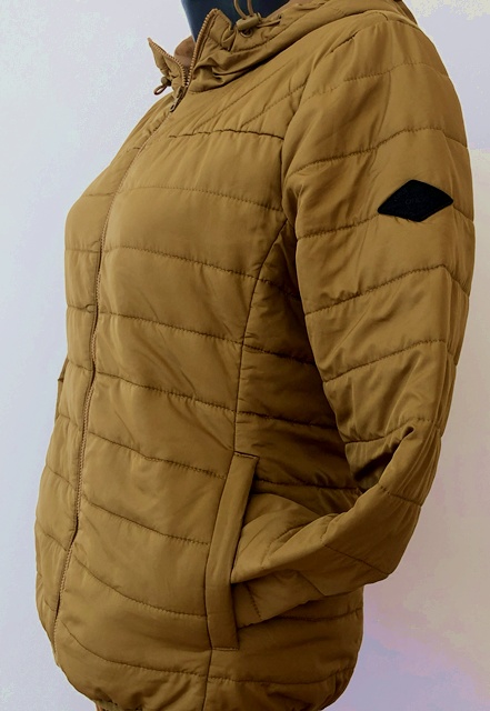 Damska hnedo-horčicova prešivana bunda only, only,m