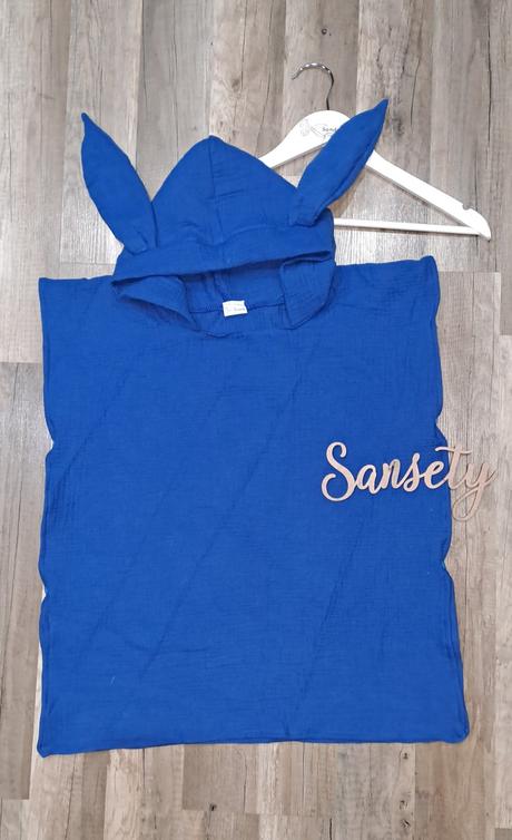 Pončo na kúpanie mušelín, 