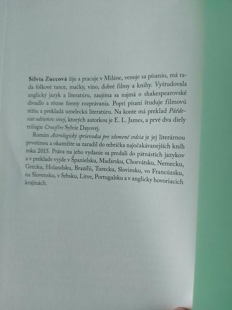 Astrologický sprievodca pre zlomené srdcia, 