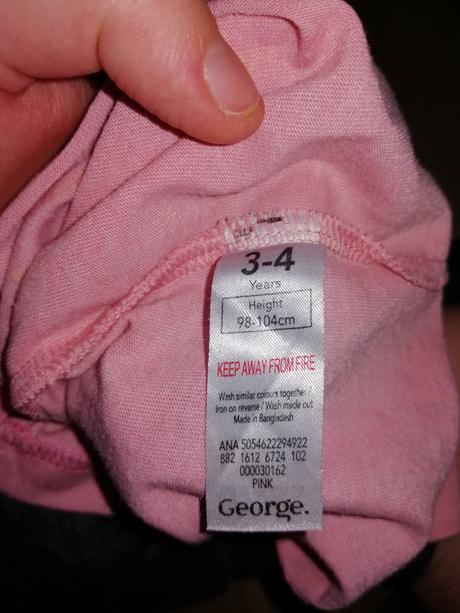 Ružové tricko, george,98