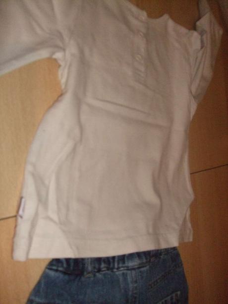 Dievčenské džínsy + tričko pink panther, 86