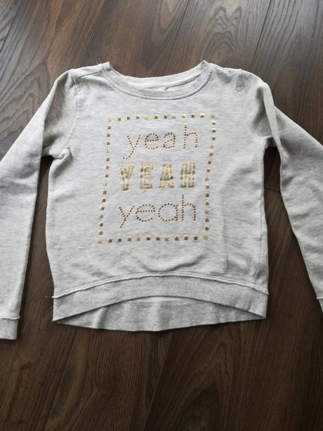 Mikina s nápisom, h&m,146